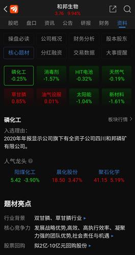 和邦生物最新动态深度解析