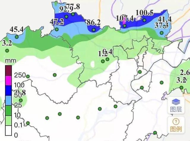 北部街道最新气象预报信息